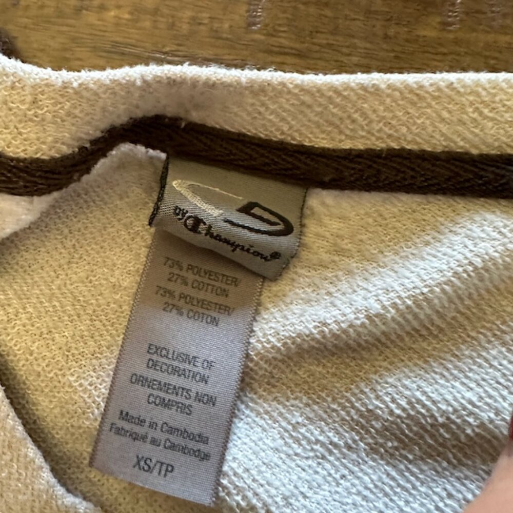 Women's Champion Athletic Wear Cream Top